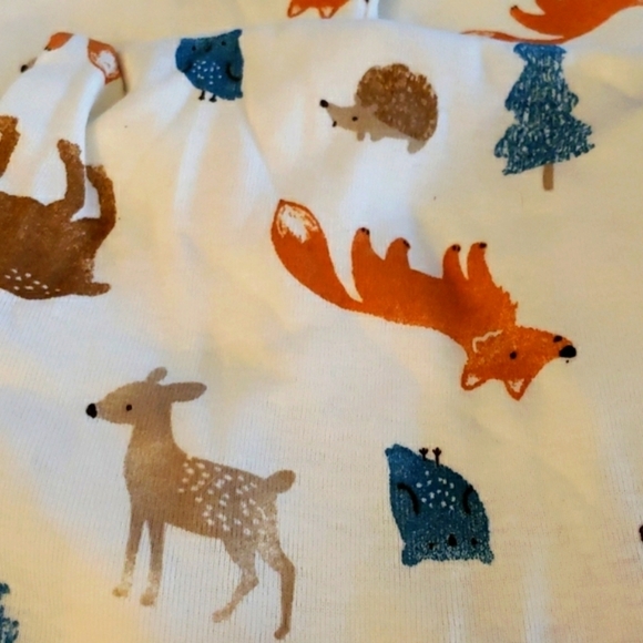 Carter's Just One You 2 Pairs of Pajama Pants -Blue Striped & Wild Animals 2T - Picture 2 of 4